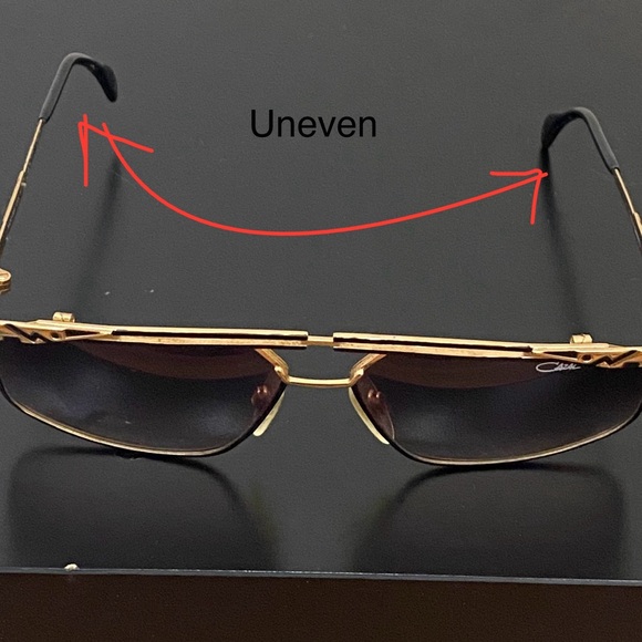 Rare Vintage CAZAL 966 302 Black & Gold Metal Frame UV Protection Sunglasses - Picture 16 of 16